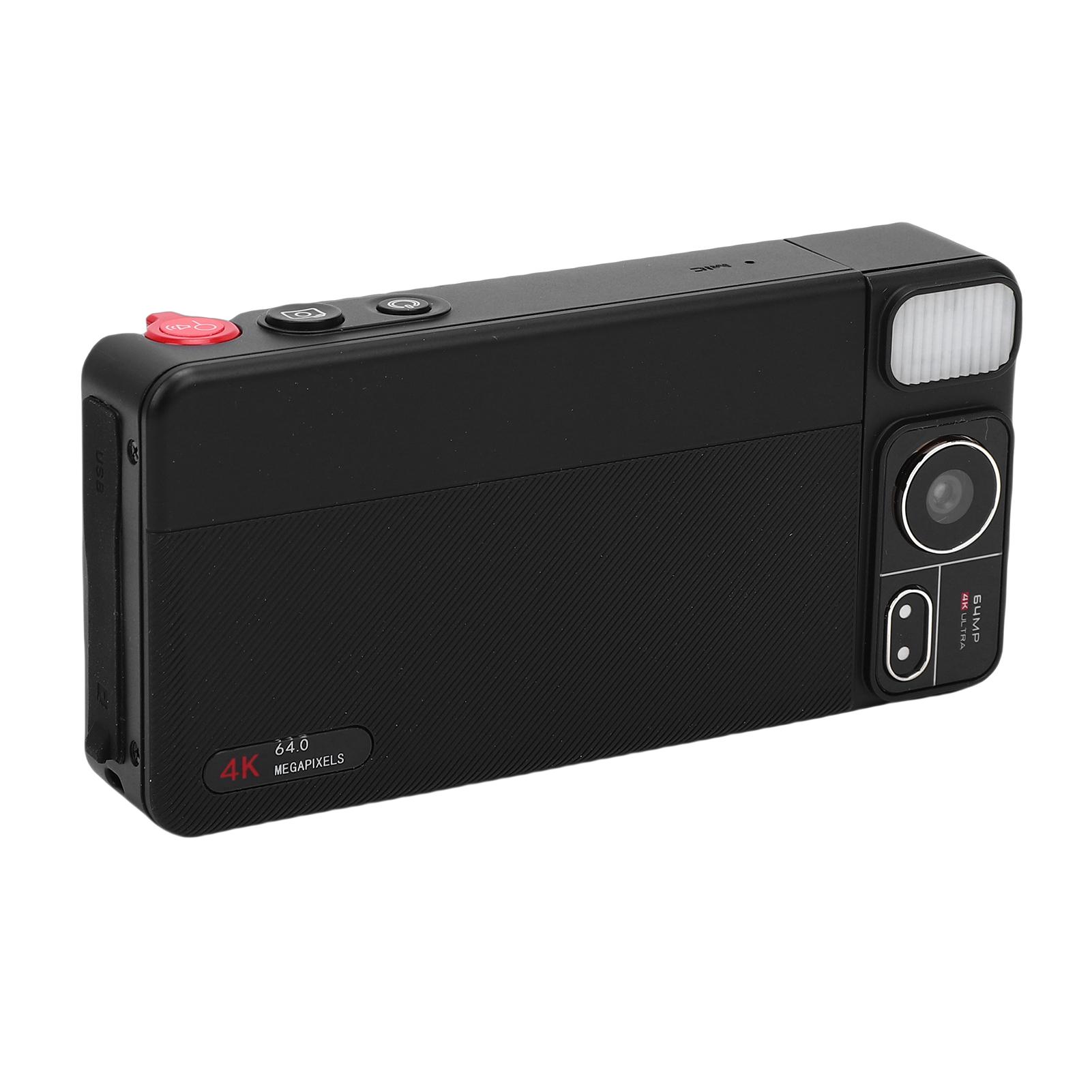 

Digital Camera 4K 64MP 18X Digital Zoom Autofocus Portable 270 degrees Flip Screen Vlog Camera for Travel
