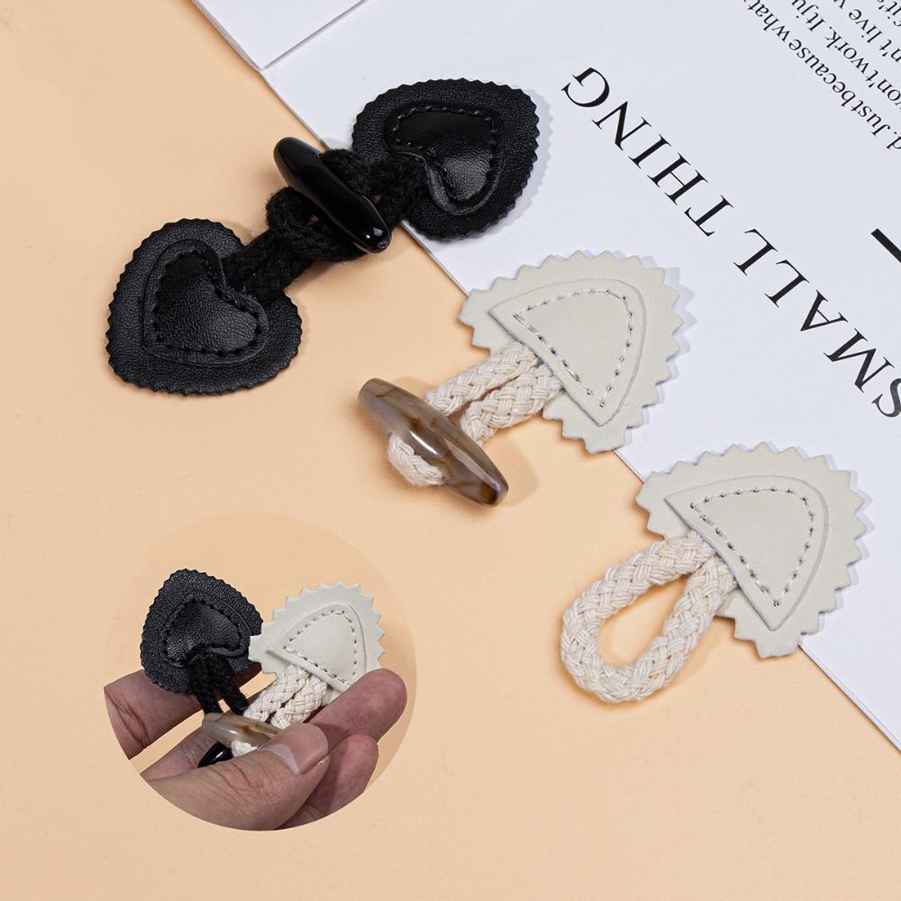 Cierre de Botón de Palanca con Diseño para Coser Estilo Vintage Botones de Cuerno de Resina Decoración para Ropa