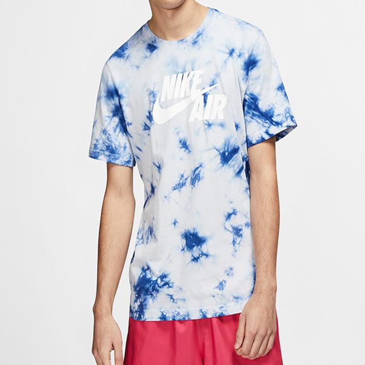 Nike Air Splatter Print Casual Sports Short Sleeve T-Shirt Men Tops White BQ0080-078