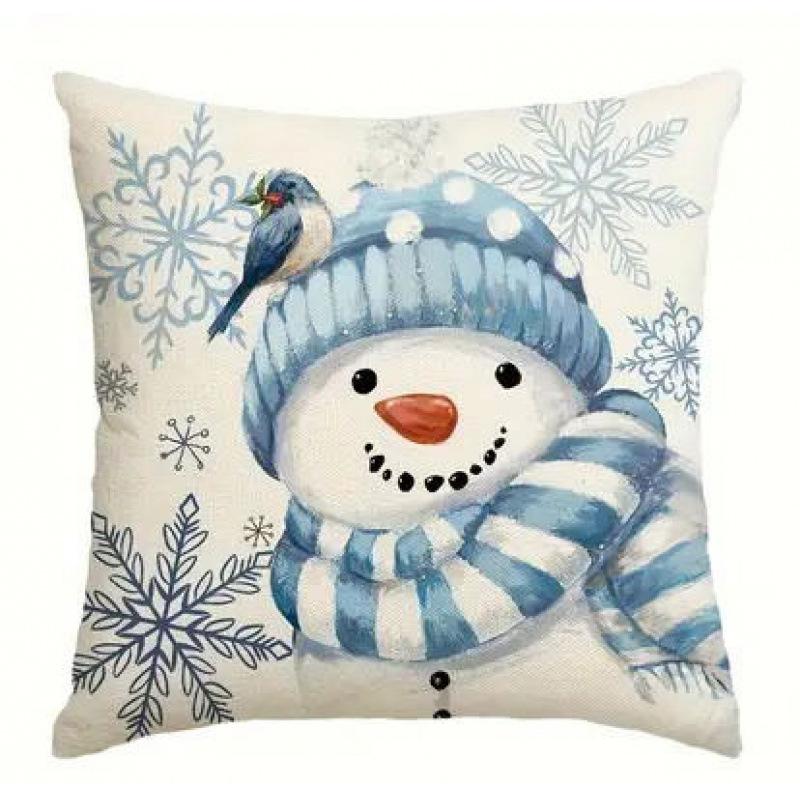 

Christmas Pillowcases Various Festive Decorations Home Sofa Cushion Pillowcases 45 * 45cm (one)