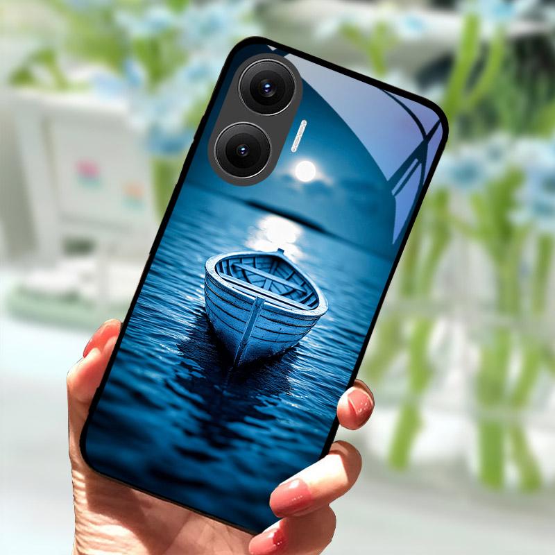 Для Xiaomi Poco F7 5G Чохол Захисне Скло Захист Камери Чохол для Телефону Для Pocophone Poco F 7 PocoF7 Задня Кришка Coque Fundas