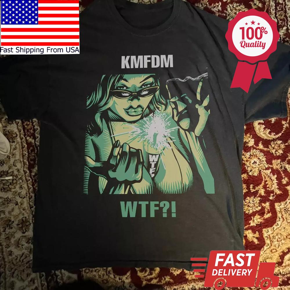 KMFDM Band Music Tour Black T-Shirt Cotton All Size Unisex Unisex T-Shirt S