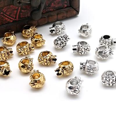 Metalowe wisiorki z głową lwa w koronie do tworzenia biżuterii DIY Bransoletka Naszyjnik Charms