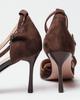 Women's Heeled Shoes Melanda 4279 36 Brown Suede