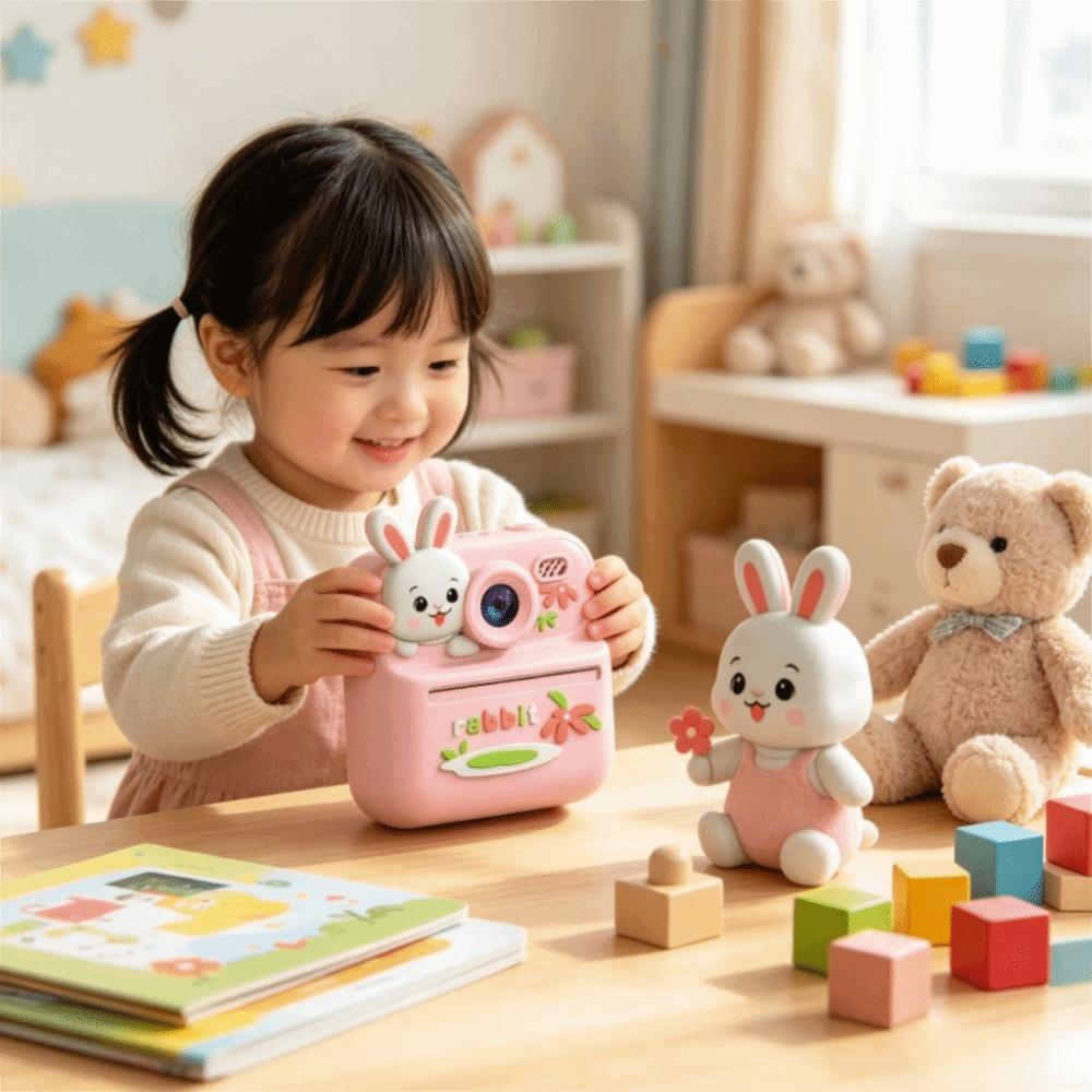 Mini Color Display Instant Print Camera 1080P HD Digital Photography Camera  Kids Photography