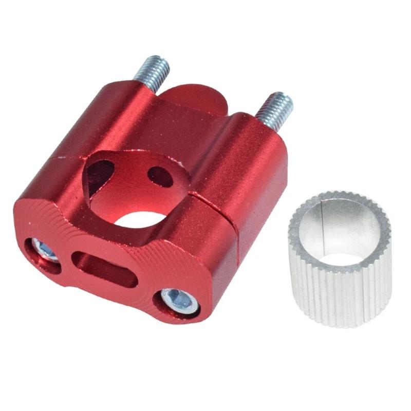 Pair Motorcycle Handlebar Rise Clamps 22mm Aluminum Handlebar Mounts for Off Road Bikes Universal Fit Easy Installation