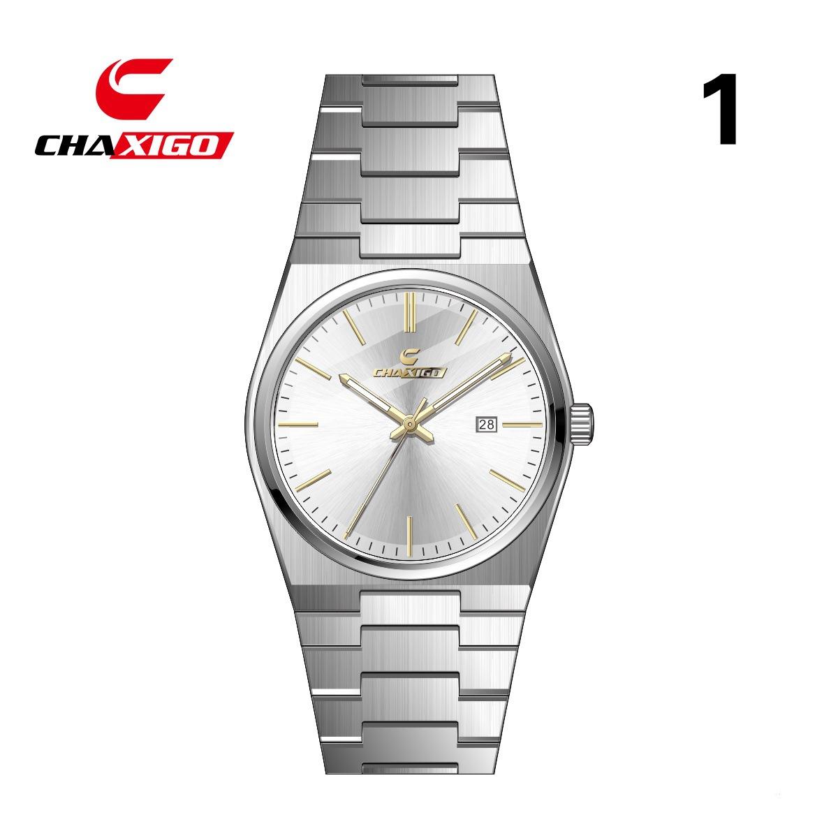 Часы кварцевые CHAXIGO ультратонкие мужские часы водонепроницаемые календарь