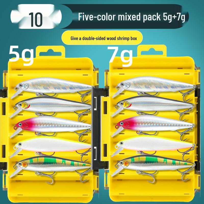 Little Fat Pig Silver Minnow Wobbler Lure - Long Cast Pencil for Freshwater Perch & Asp