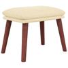 Footstool Cream 45 X 29.5 X 35 Cm Fabric