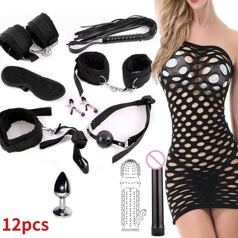 Sex toys for women BDSM sexual couples kit erotic accessories handcuffs for session Anal plug sex game Adult Sexy Toys sexyshop