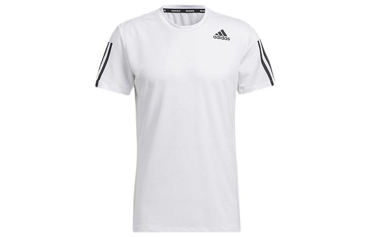 

Adidas T Shirts Men s White Crew Neck Moderate Straight Fit GQ2164 M