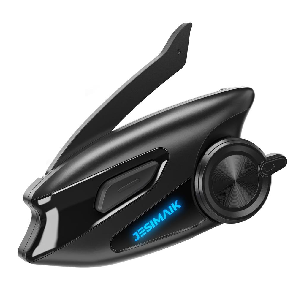 JESIMAIK X6S Motorcycle Intercom with Mesh Improved No App Music and Simultaneous FM Music 7mm Automatic Connection 2000m IP67 Waterproof and Japanese