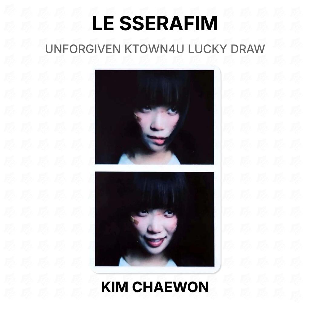 LE SSERAFIM UNFORGIVEN KTOWN4U LUCKY DRAW Official Photocard