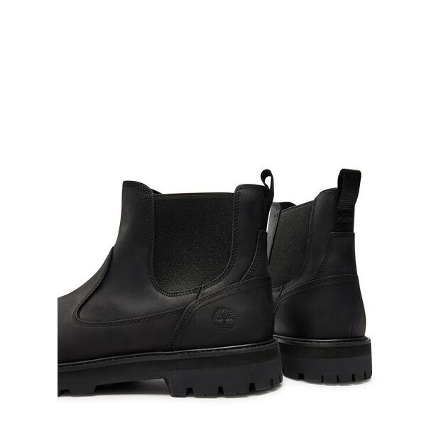 Black Timberland Britton Road Mid Chelsea Boots TB0A6A4WW021, Black