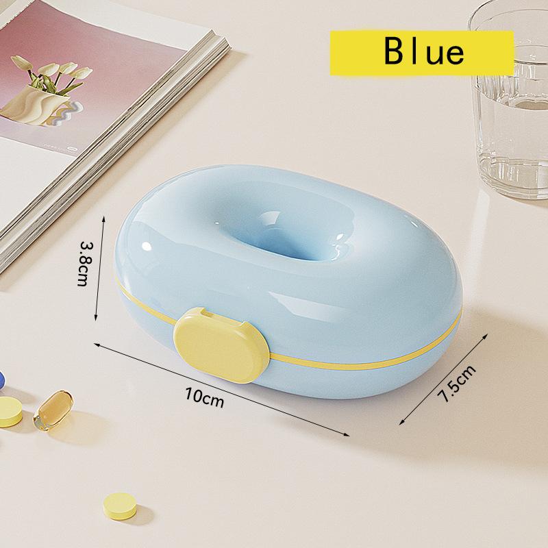 New Portable Medicine Box Sealed Moisture-proof Small Medicine Box 7-day One-week Portable Medicine Moisture-Proof Storage Box