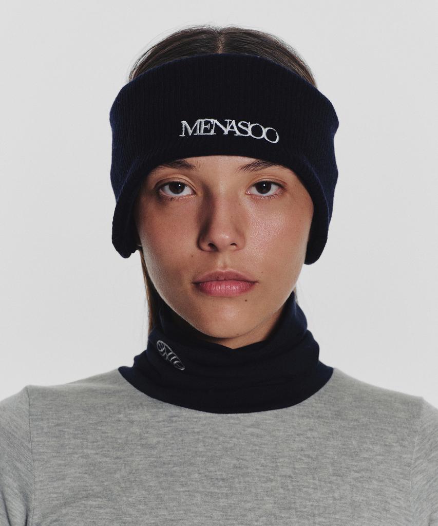 Menasoo Menasoo Reversible Wool Headband_Navy