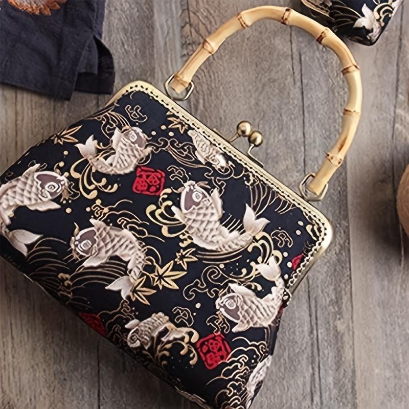 

Аксессуары для изготовления кошельков своими руками - 27 см, винтажная бронза, кофейные бамбуковые ручки с замком-клипсой, высококачественный металлический каркас для сумок Bamboo handle