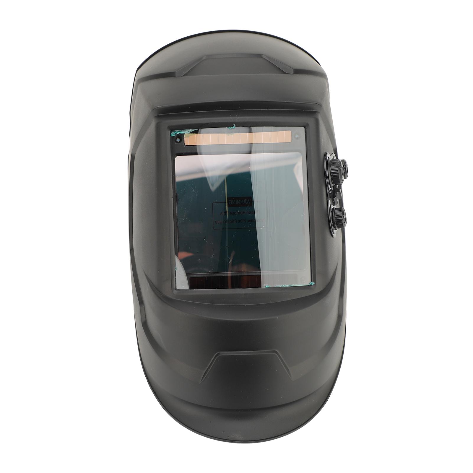Welding Helmet Solar Powered Auto Darkening Lens with 4 Sensors Grinding Function for TIG MIG MMA Welding PA/PP