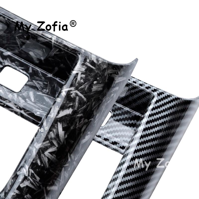 For Geely Galaxy E8 2025 2026 Car ABS Carbon Fiber Rear Seat Armrest Air Condition Cover Trim Vent Protector Anti-kick Frame