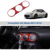 Center Dash AC Switch Cover Trim Frame Compatible with 2016-up Mazda MX-5 Miata Accessories,Carbon Fiber Style Air Conditioner Switch Panel Trim