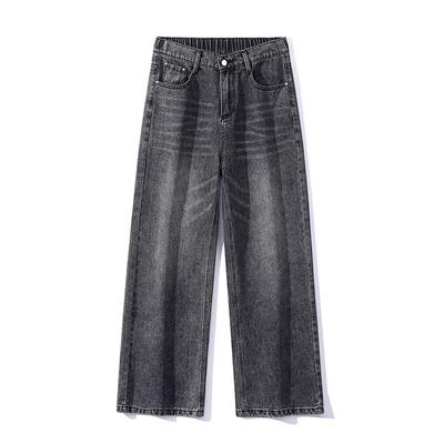 High Street Jeans Men's Style American Style Loose Straight Versatile Pants