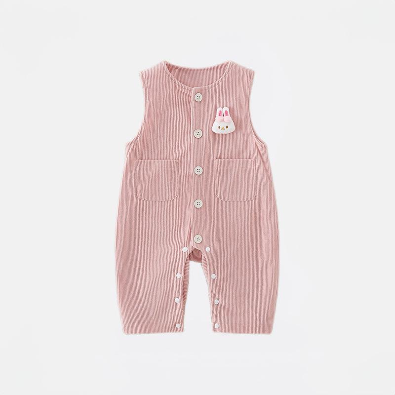 Corduroy Baby Romper: Warm Sleeveless Harem Pants for Boys - Early Winter/Autumn Style