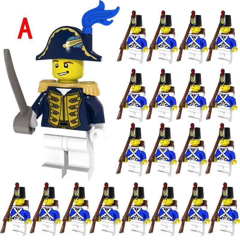 21pcs Imperial Navy Mini Figurine Bricks Model Set Diy Building Blocks Kit For Children