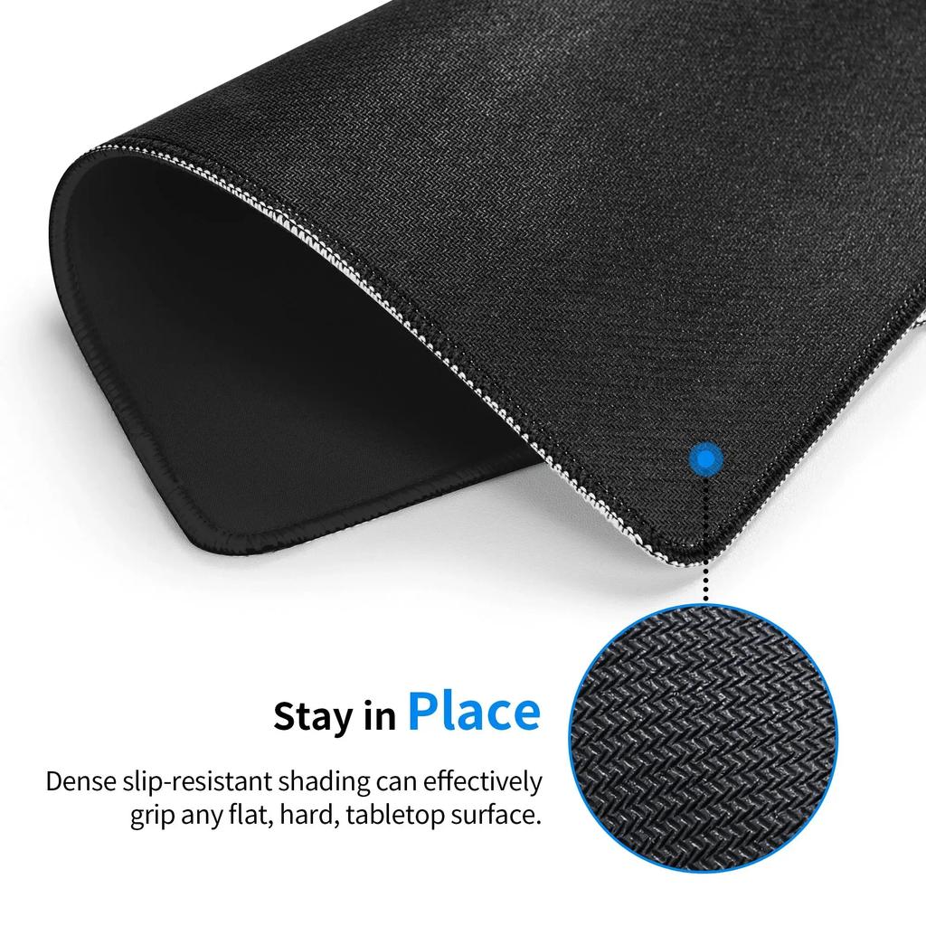 New PU Leather Mouse Pad Waterproof Cute Desk Pad Solid Colour Simple Stationery Desktop Computer Accessories Office Supplies