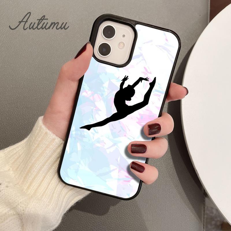 Pouzdro na telefon Dance Gymnastics pro iPhone 11 12 13 14 Pro Max mini X XR XS SE 2020 5 6S 7 8 Plus Kryt krytu Samsung Galaxy S21 S22