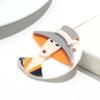 Neue moderne runde Acryl-Broschen für Damen, Mode, Hut, Mädchenfigur, Abzeichen-Pins, Büro Schmuck, Tasche, Kleidung Zubehör, Geschenke