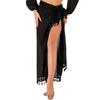 Women's Beach Vacation Sun  Tassel Wrap Skirt  Apron Skirt Midi Skirt