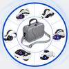 VR Glasses Portable Handheld Crossbody Bag Portable Protection Fashion Hard Travel Case Expandable Capacity For Meta Quest 3