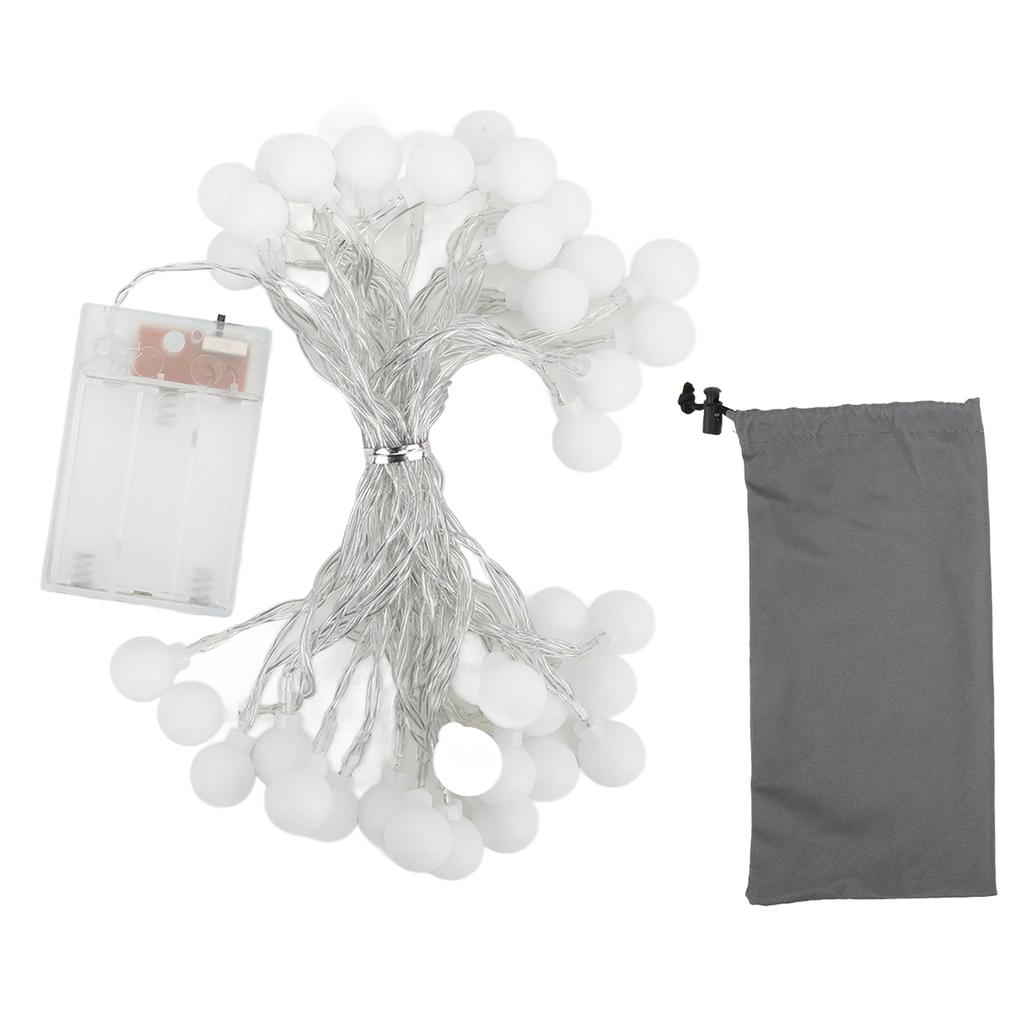 LED String Lights 20ft Waterproof Round String Lights Romantic Ambience Camping String Lights with Two Modes for