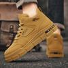 New Fashion Men's Autumn Spring All Match Hightop Walking Boots Winter Hightcut Leather Work Boots