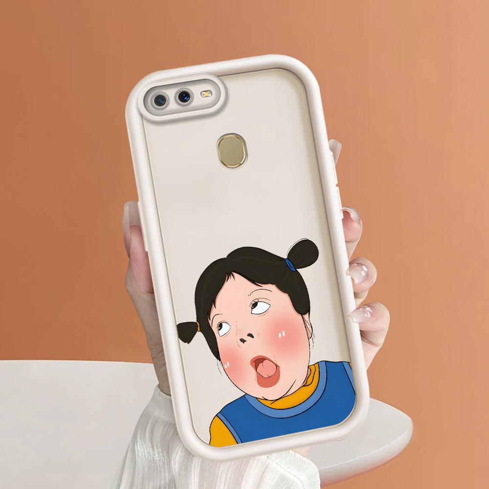 Soft Silicone Square Ladders Cartoon Pattern Full Cover Camera Protection Shockproof Case for OPPO Reno Realme OnePlus