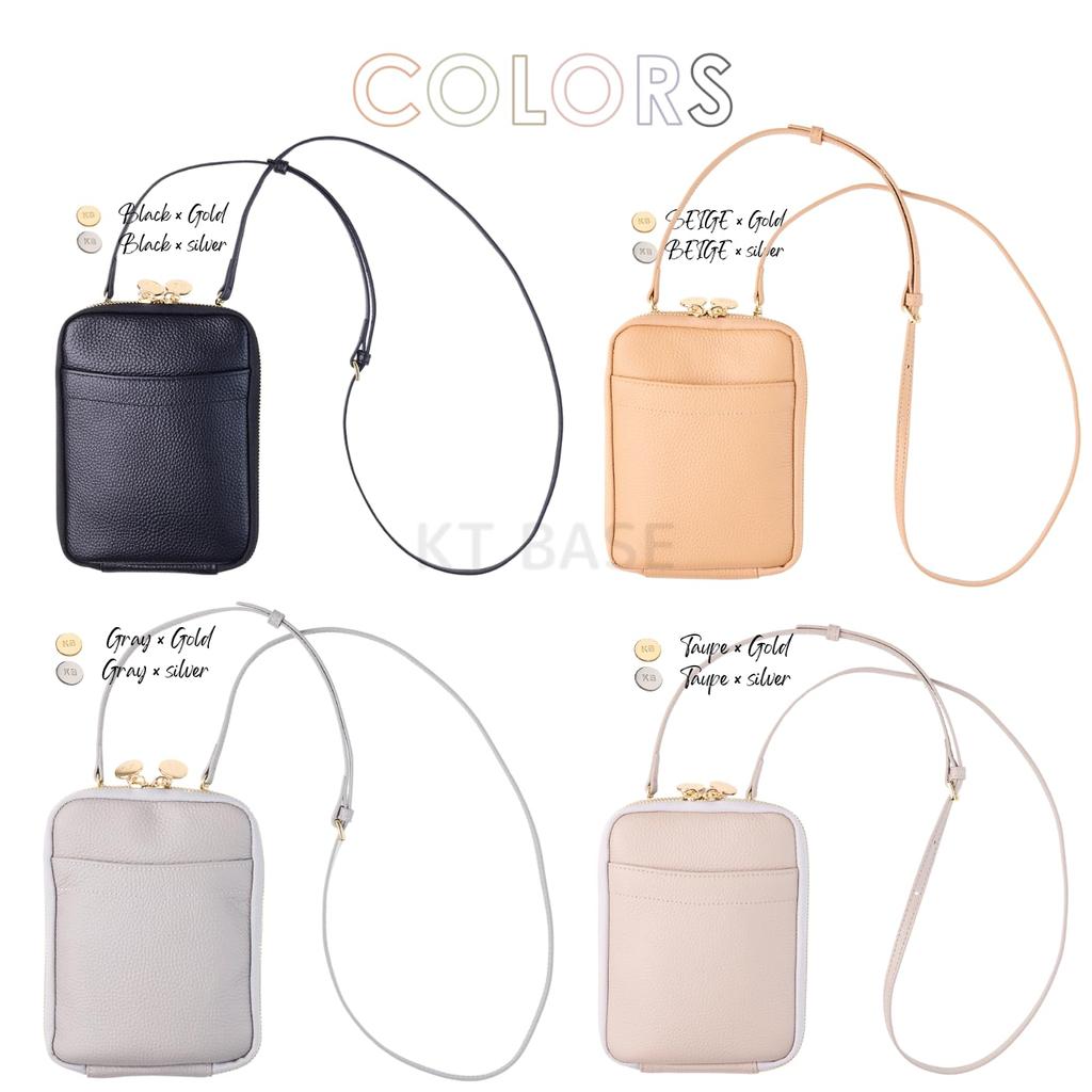 in Smartphone pouch for shoulder smartphone travel Taupe Gold [Featured magazines] women, small, crossbody, lightweight, bag, pouch, bag, [KT BASE]