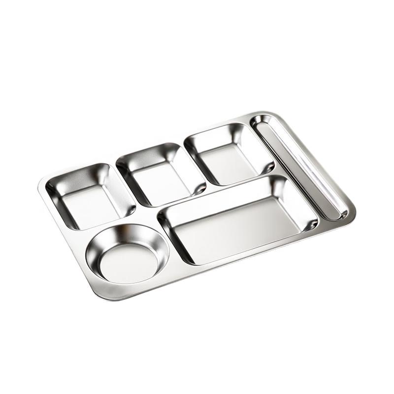 Teng Yu Stainless Steel Divided Dinner Plate