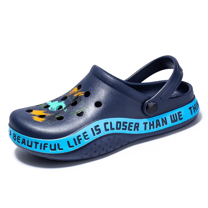 Men's Lightweight PVC Sandals Platform Slippers 2024 Summer Slip On Shoes Male Vacation Beach Sandals Flip Flops Man Size 40-45