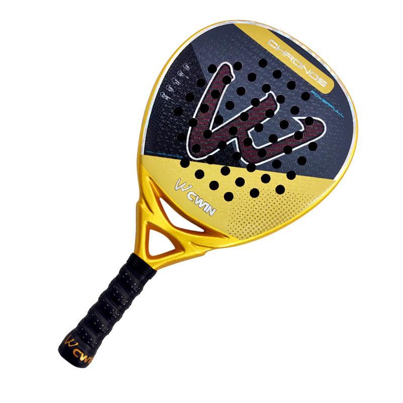 Carbon Fiber Beach Tennis Racket Beginners Lightweight Paddle Sport Equipment With Fiberglass Strings