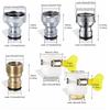 Strong Brass Hose Adapters Universal Quick Connection Couplers for Faucets Garden Hoses & Washing Machine Tubes