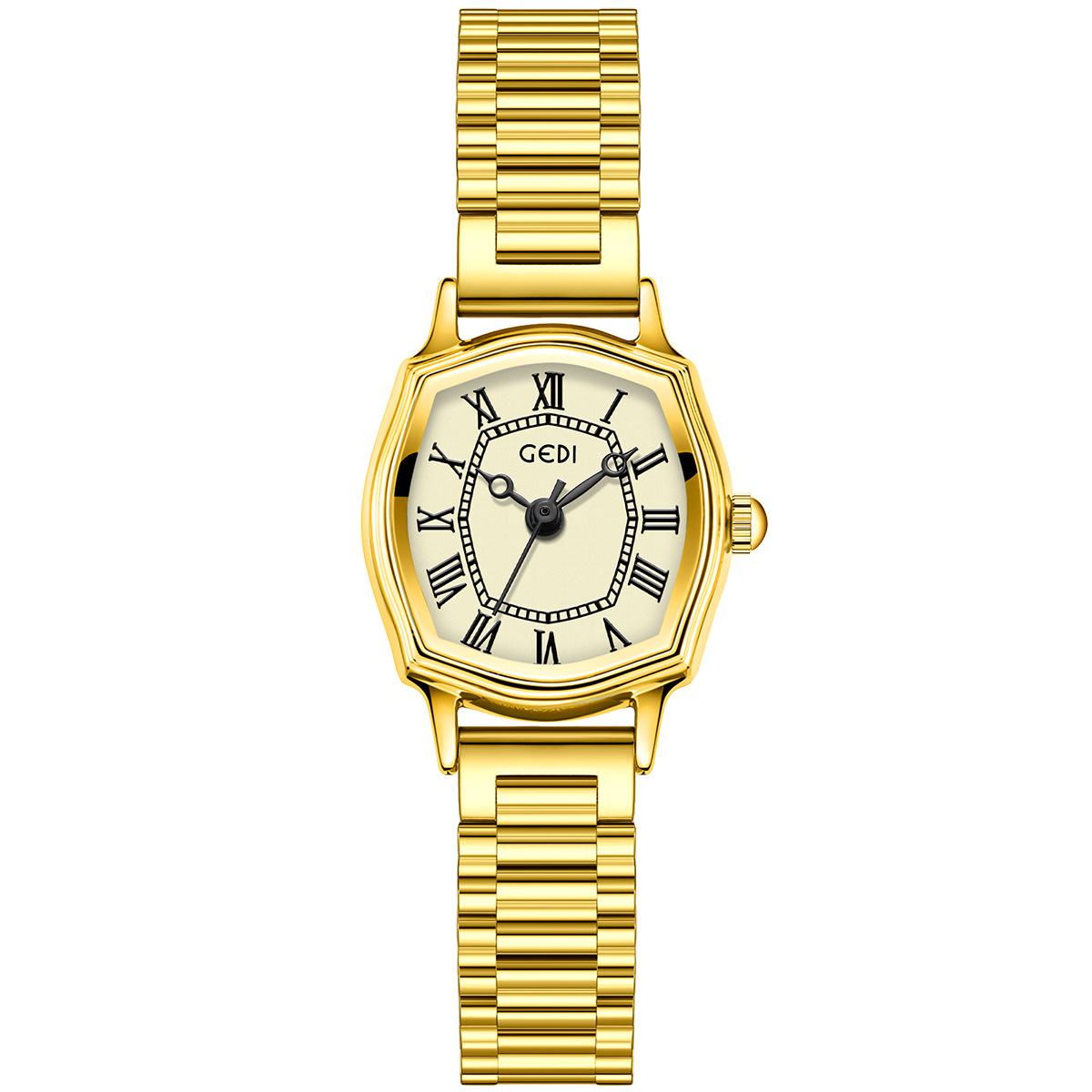 Trend Fashion Wine Barrel Watch Women S Texture Simple Retro Roman Elegant Temperament Exquisite Steel Belt Women S Watch