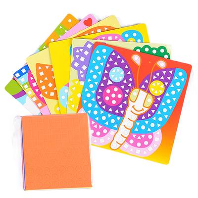 6 szt./partia Dziecięce 3D EVA Samoprzylepne Mozaiki Puzzle DIY Piankowe Ręcznie Robione DIY Sztuka Wzór Kreskówkowy Kreatywne Zabawki Edukacyjne dla Dzieci TMZ