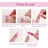 24x Leopard Print False Nail Fruit Artificial Nail French Tip Full Cover Stick On Nail Glossy Press On Nail for Woman