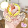 Textured Feline Hair Organiser Case Pendant Keychain Novelty Memorial Gift Box Accessory For Practical Gift Giving