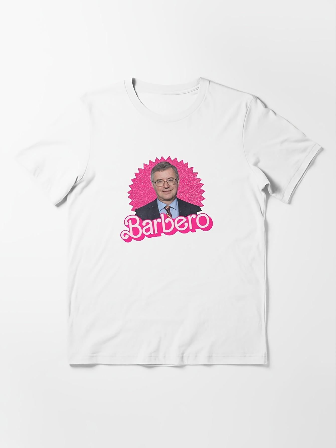 Alessandro Barbero T-shirt- A Simple Logo Print Casual Crew Neck T-shirt S