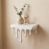 Stable Drip Floating Shelf 3D Printed Wall-Mounted Display Stand Melting Wall Shelf  Living Room