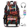 Cartoon Game Merchandise With Usb Hiking Bag College Students Outdoor Travel Large Capacity Backpack Bag