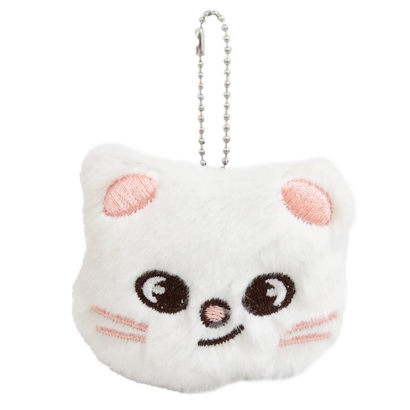 Kpop Stray Kids SKZOO Face Plush Keychain, Cute Cartoon Animal Head Stuffed Pendant, Soft Bag Charm Fan Merch Gift