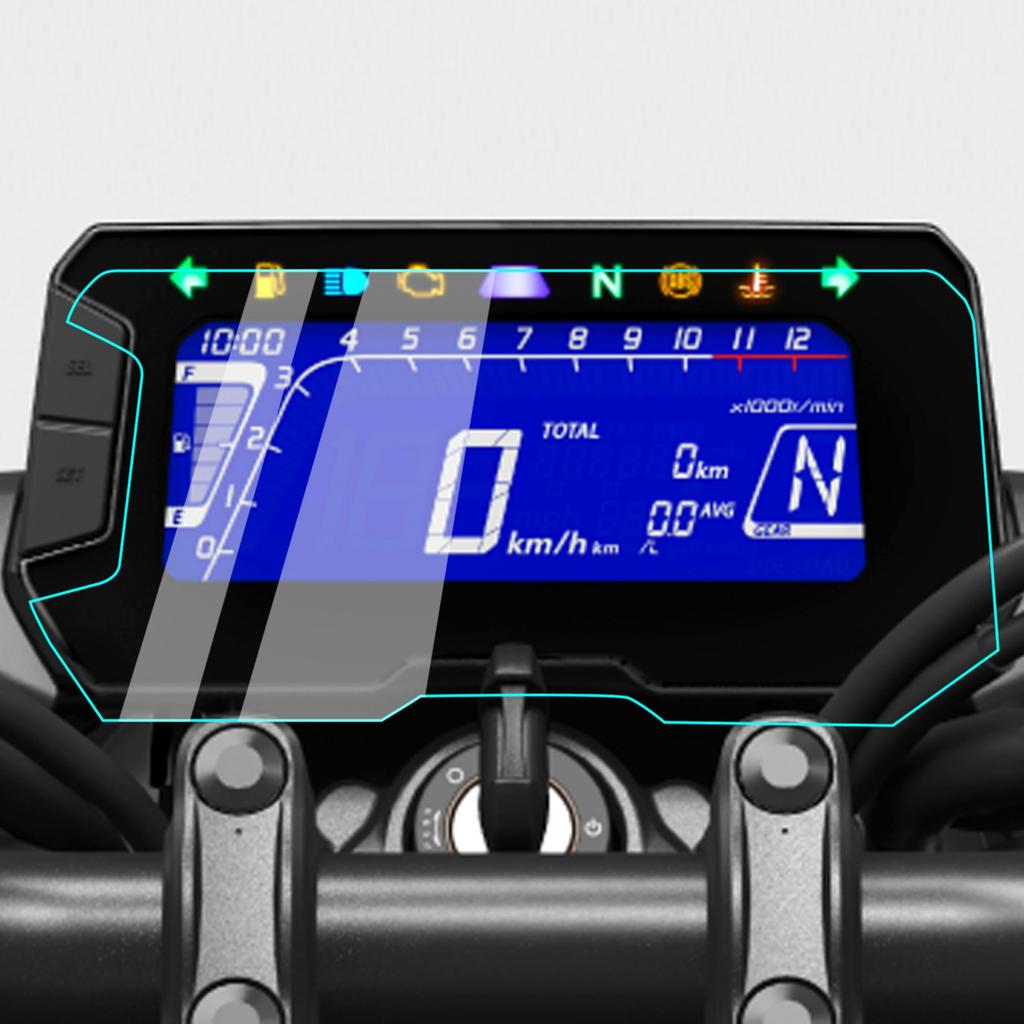 Set of 2 Speedometer Protective Films for Honda CB300R, CB250R, and CB125R (2018-2024) - Anti-Scratch HD Speedometer Protector with Installation Tool