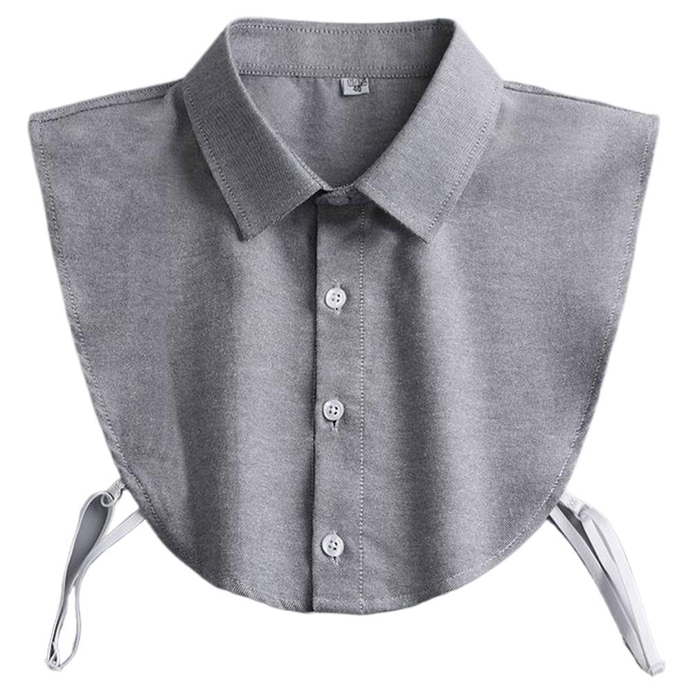 Fake Collar Detachable Collar for Women Girls Shirts Dickey Half False Blouse Dickey Tops Solid Color False Collar White/Black